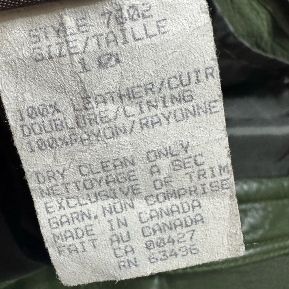 Bagatelle Forest Green Leather Pencil Skirt - Picture 6 of 6